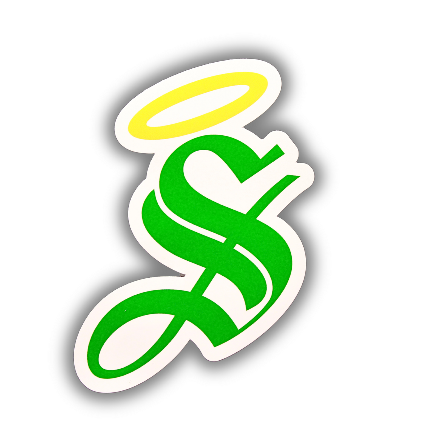 STICKER "S" WHITE VINYL