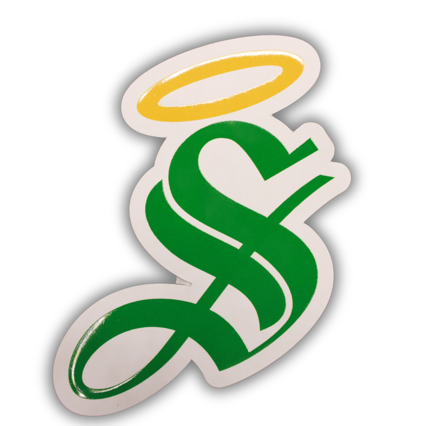 STICKER "S" WHITE VINYL