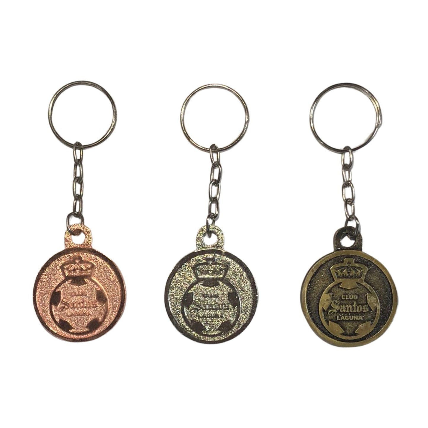 SANTOS CREST ROUND KEYCHAIN