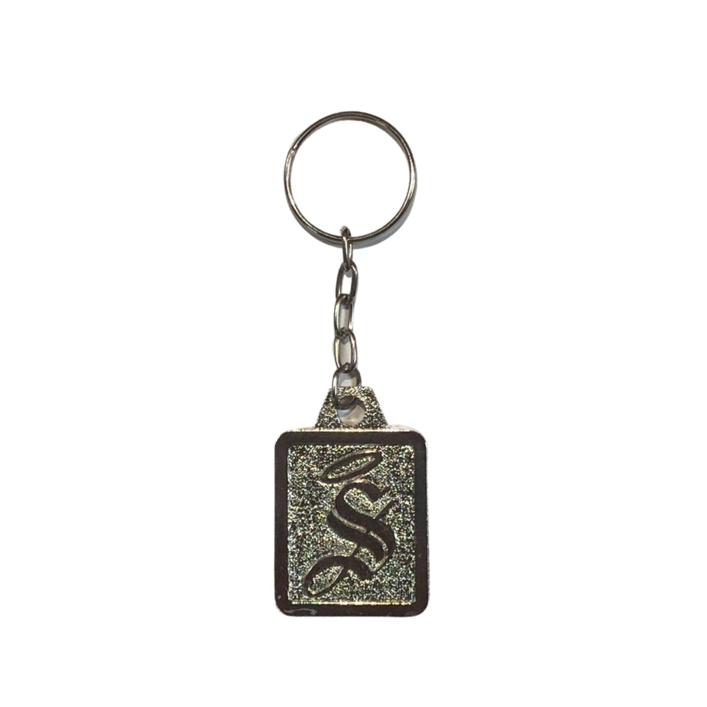 RECTANGULAR KEYCHAIN LETTER S SANTOS