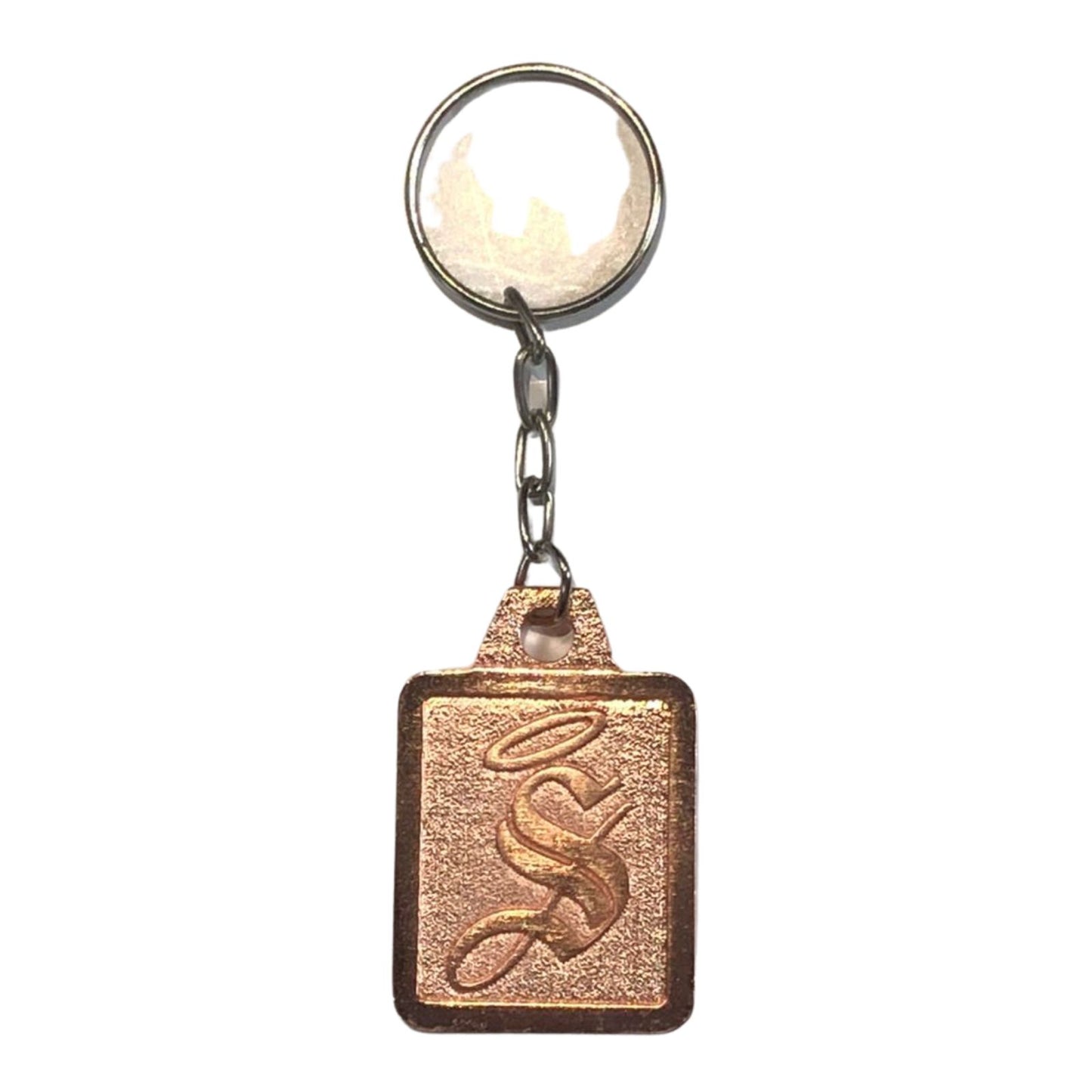 RECTANGULAR KEYCHAIN LETTER S SANTOS