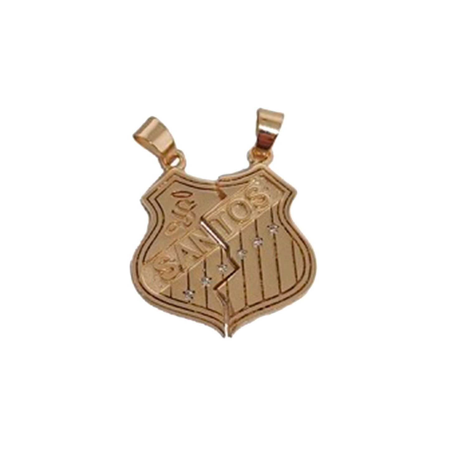 RETRO PARTY SHIELD CHAIN AND CHARM