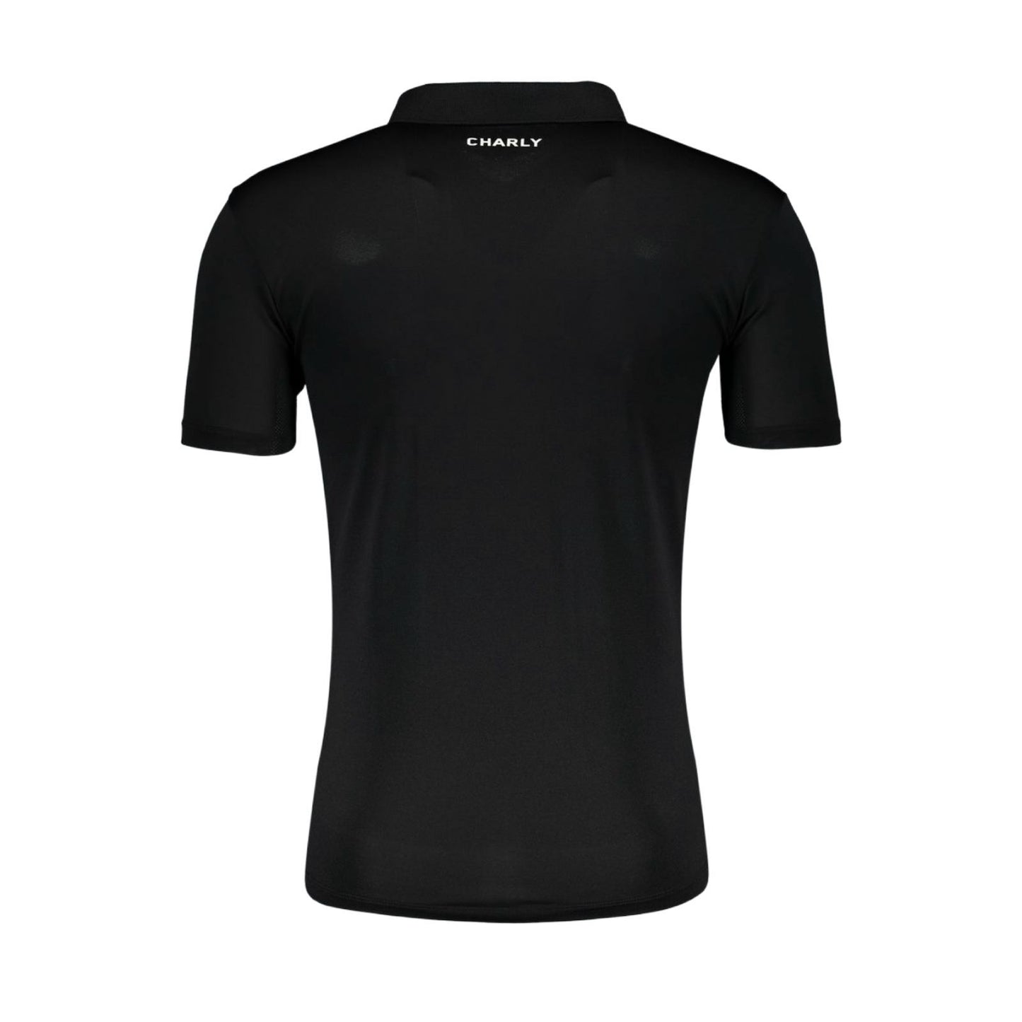CHARLY SPORT CONCENTRATION SANTOS POLO SHIRT FOR MEN - BLACK COLOR