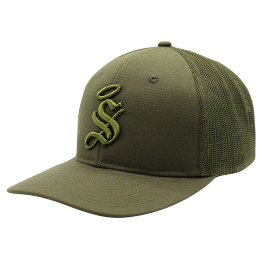 ORIGINAL OLIVE GREEN "S" CAP
