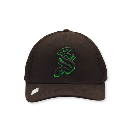 OUTLINE BLACK GREEN  KID CAP