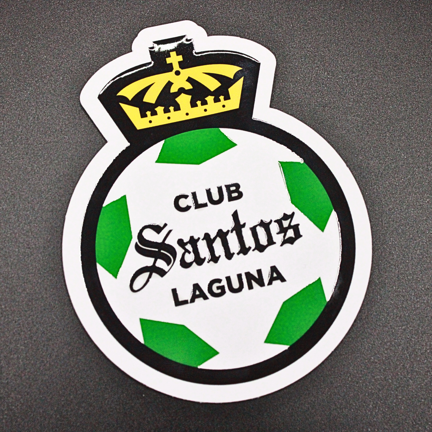 WHITE VINYL CLUB SANTOS CREST STICKER