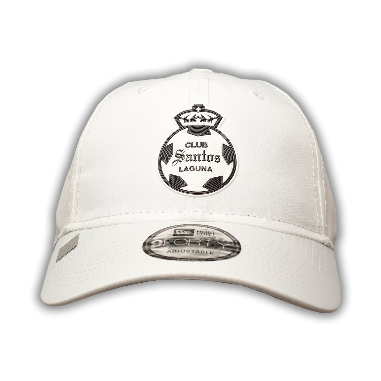 SANTOS WHITE ADJUSTABLE CAP BLACK/WHITE CREST