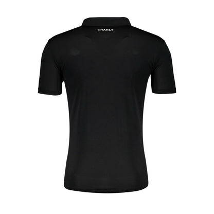 CHARLY SPORT CONCENTRATION SANTOS  POLO SHIRT FOR MEN, IN BLACK COLOR